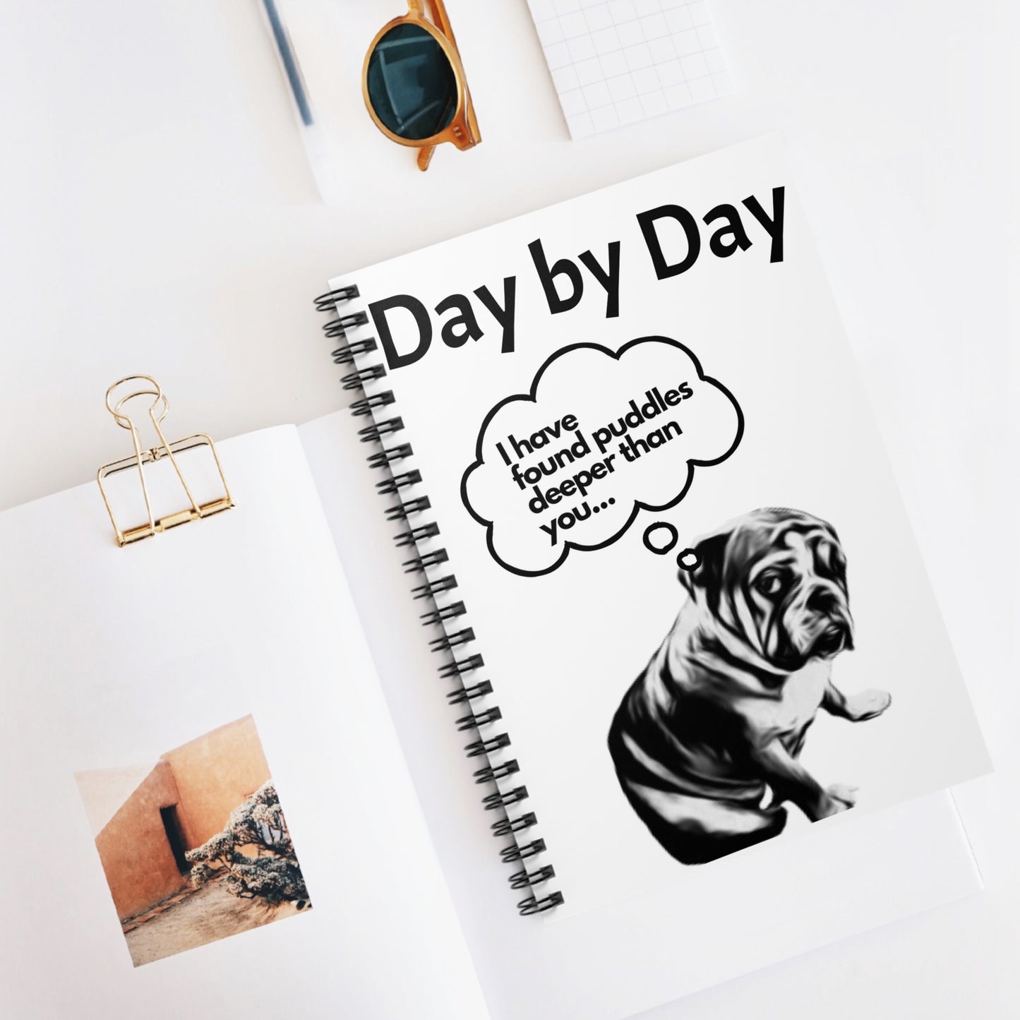 Playful Dog-Themed Spiral Notebook - Perfect for Animal Lovers, Journaling, Gifts, Note-taking, Everyday Use