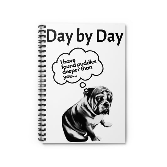 Playful Dog-Themed Spiral Notebook - Perfect for Animal Lovers, Journaling, Gifts, Note-taking, Everyday Use
