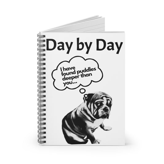Playful Dog-Themed Spiral Notebook - Perfect for Animal Lovers, Journaling, Gifts, Note-taking, Everyday Use